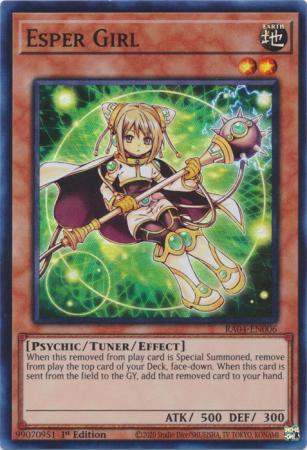 Esper Girl (RA04-EN006) - Quarter Century Stampede Super Rare 1st Edition