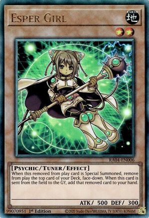 Esper Girl (PUR) (RA04-EN006) - Quarter Century Stampede Prismatic Ultimate Rare 1st Edition