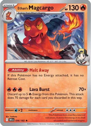 Ethan's Magcargo - 036/182 - Holo Rare