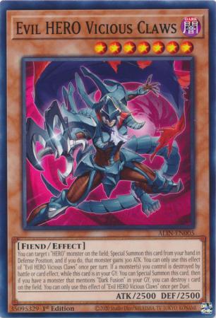 Evil HERO Vicious Claws (ALIN-EN005) - Alliance Insight Common / Short Print 1st Edition