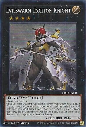 Evilswarm Exciton Knight (SR) (CRBR-EN048) - Crossover Breakers Super Rare 1st Edition