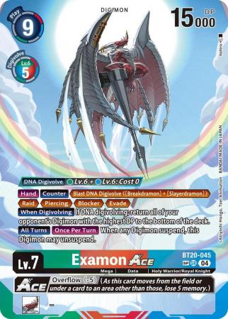 Examon ACE (Textured) - BT20-045 SR - Super Rare