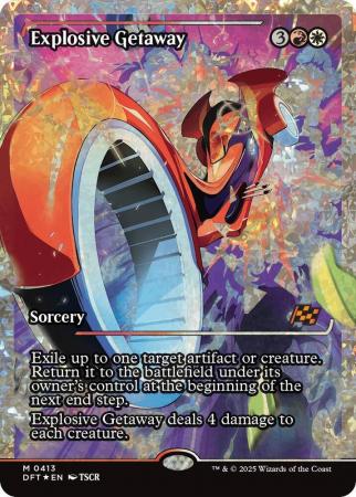 Explosive Getaway (Showcase) (Fracture Foil) - 0413 - Foil
