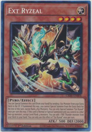 Ext Ryzeal (CR) (CRBR-EN004) - Crossover Breakers Collector's Rare 1st Edition