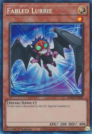 Fabled Lurrie (PCR) (RA03-EN003) - Quarter Century Bonanza Prismatic Collector's Rare 1st Edition