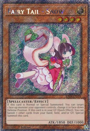 Fairy Tail - Snow (Platinum Secret Rare) (RA04-EN269) - Quarter Century Stampede Platinum Secret Rare 1st Edition