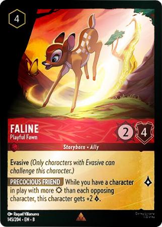 Faline - Playful Fawn - 145/204 - Rare Cold Foil
