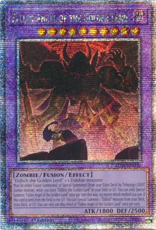 Fallen Angel of the Golden Land (Quarter Century Secret Rare) (ALIN-EN036) - Alliance Insight Quarter Century Secret Rare 1st Edition