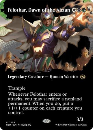 Felothar, Dawn of the Abzan (Borderless) - 0358