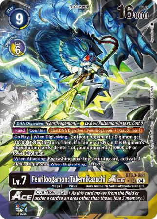 Fenriloogamon: Takemikazuchi ACE (Alternate Art) - BT20-081 SR - Super Rare