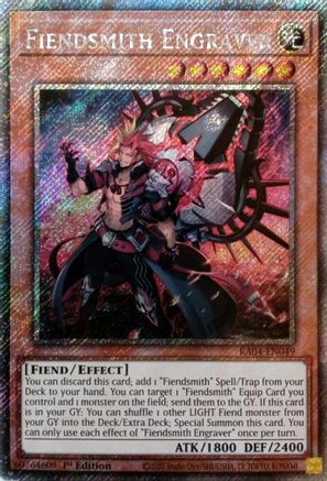 Fiendsmith Engraver (Platinum Secret Rare) (RA04-EN049) - Quarter Century Stampede Platinum Secret Rare 1st Edition