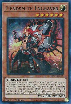 Fiendsmith Engraver (RA04-EN049) - Quarter Century Stampede Super Rare 1st Edition