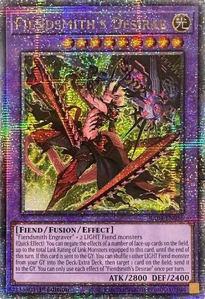 Fiendsmith's Desirae (Quarter Century Secret Rare) (RA04-EN056) - Quarter Century Stampede Quarter Century Secret Rare 1st Edition