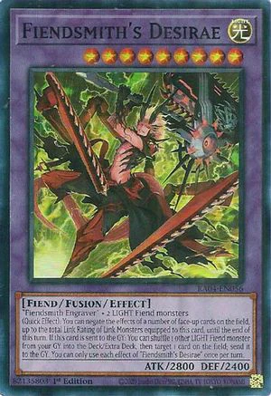 Fiendsmith's Desirae (RA04-EN056) - Quarter Century Stampede Super Rare 1st Edition