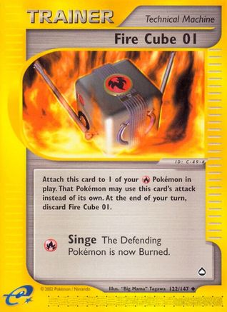 Fire Cube 01 - 122/147 - Uncommon Reverse Holo