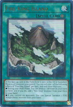 Fire King Island (UR) (RA03-EN059) - Quarter Century Bonanza Ultra Rare 1st Edition