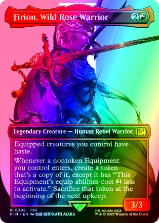 Firion, Wild Rose Warrior (Borderless) - 0386 - Foil