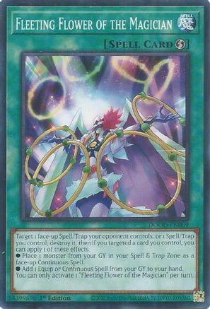 Fleeting Flower of the Magician (DOOD-EN089) - Doom of Dimensions Common / Short Print 1st Edition