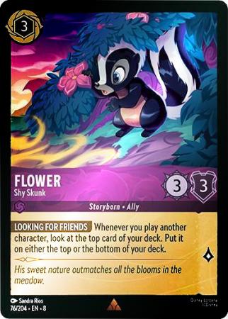 Flower - Shy Skunk - 076/204 - Rare Cold Foil