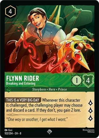 Flynn Rider - Breaking and Entering - 102/204 - Super Rare