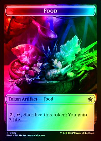 Food // Treasure Double-Sided Token - 22 // 23 - Foil