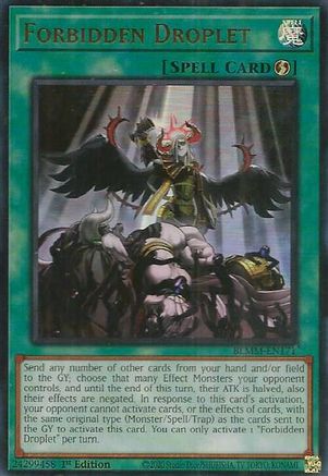 Forbidden Droplet (BLMM-EN171) - Battles of Legend: Monster Mayhem Ultra Rare 1st Edition