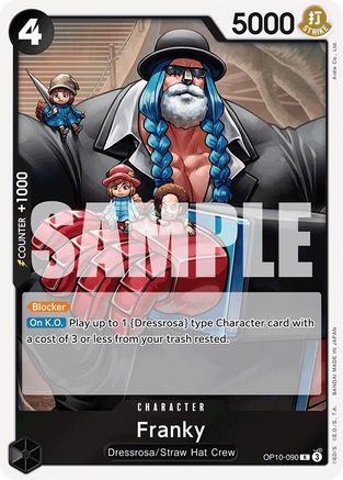 Franky - OP10-090 - Rare Foil