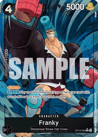 Franky (Parallel) - OP10-090 - Rare Foil