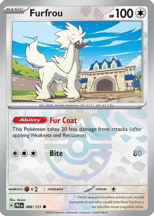 Furfrou - 088/131 - Common Master Ball Reverse Holo