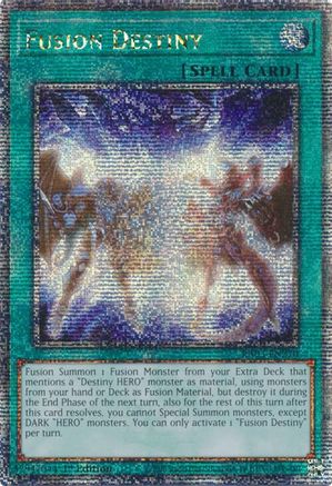 Fusion Destiny (Quarter Century Secret Rare) (RA03-EN270) - Quarter Century Bonanza Quarter Century Secret Rare 1st Edition