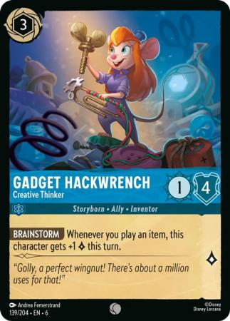 Gadget Hackwrench - Creative Thinker - 139/204 - Common