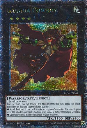 Gagaga Cowboy (Quarter Century Secret Rare) (RA04-EN064) - Quarter Century Stampede Quarter Century Secret Rare 1st Edition