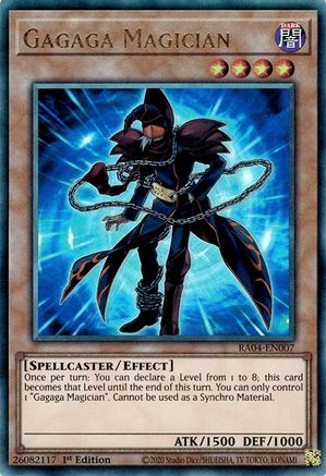 Gagaga Magician (PUR) (RA04-EN007) - Quarter Century Stampede Prismatic Ultimate Rare 1st Edition