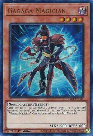 Gagaga Magician (UR) (RA04-EN007) - Quarter Century Stampede Ultra Rare 1st Edition