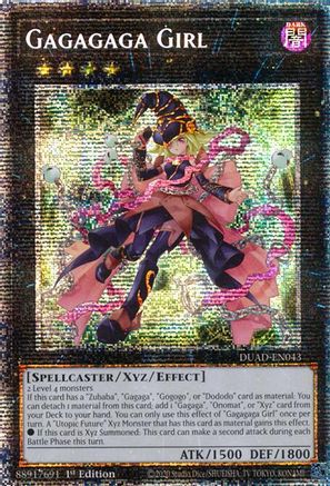 Gagagaga Girl (Starlight Rare) (DUAD-EN043) - Duelist's Advance Starlight Rare 1st Edition