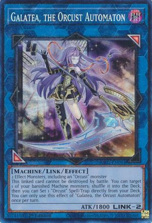Galatea, the Orcust Automaton (PCR) (RA03-EN044) - Quarter Century Bonanza Prismatic Collector's Rare 1st Edition