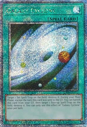 Galaxy Cyclone (Quarter Century Secret Rare) (RA04-EN250) - Quarter Century Stampede Quarter Century Secret Rare 1st Edition