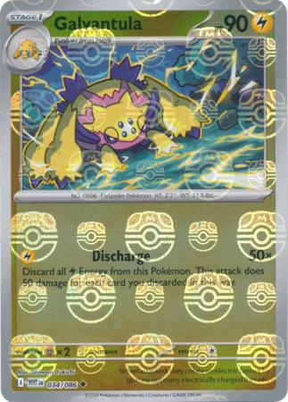 Galvantula (Master Ball Pattern) - 034/086 - Uncommon Reverse Holo