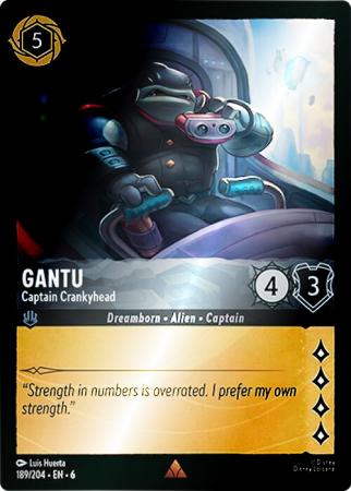Gantu - Captain Crankyhead - 189/204 - Rare Cold Foil