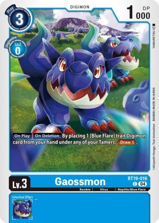 Gaossmon - BT19-016 C - Common