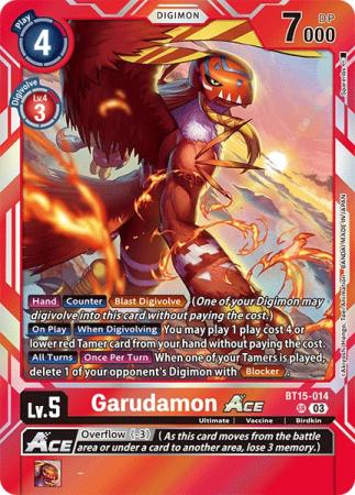 Garudamon ACE - BT15-014 SR - Super Rare