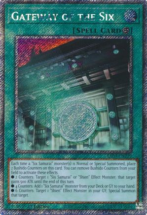 Gateway of the Six (Platinum Secret Rare) (RA03-EN229) - Quarter Century Bonanza Platinum Secret Rare 1st Edition