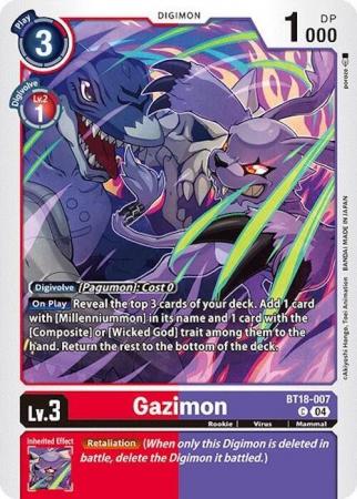 Gazimon - BT18-007 C - Common