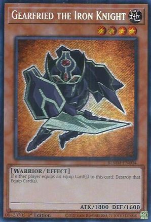Gearfried the Iron Knight (BLMM-EN004) - Battles of Legend: Monster Mayhem Secret Rare 1st Edition
