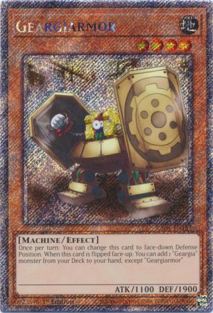 Geargiarmor (Platinum Secret Rare) (RA04-EN187) - Quarter Century Stampede Platinum Secret Rare 1st Edition