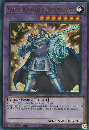 Gem-Knight Amethyst (BLMM-EN141) - Battles of Legend: Monster Mayhem Ultra Rare 1st Edition