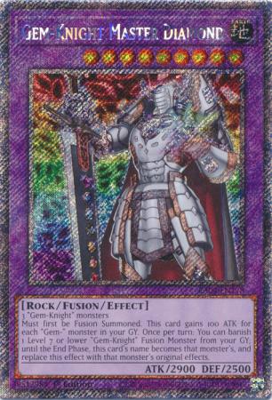 Gem-Knight Master Diamond (Platinum Secret Rare) (RA04-EN178) - Quarter Century Stampede Platinum Secret Rare 1st Edition