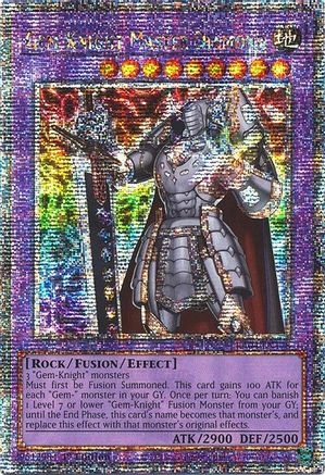 Gem-Knight Master Diamond (Quarter Century Secret Rare) (RA04-EN178) - Quarter Century Stampede Quarter Century Secret Rare 1st Edition