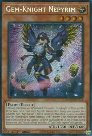 Gem-Knight Nepyrim (BLMM-EN021) - Battles of Legend: Monster Mayhem Secret Rare 1st Edition