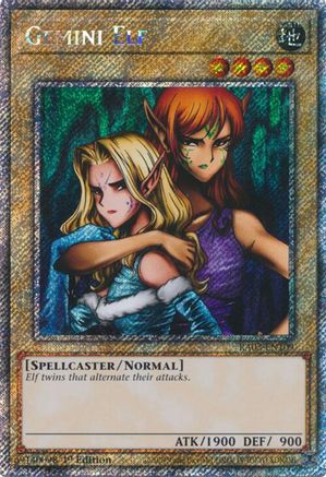 Gemini Elf (Platinum Secret Rare) (RA03-EN109) - Quarter Century Bonanza Platinum Secret Rare 1st Edition